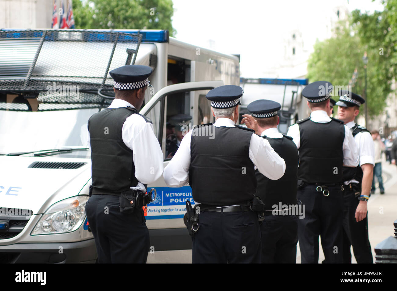 La Metropolitan Police, Whitehall, LONDRA, REGNO UNITO, 20 giugno 2010 Foto Stock