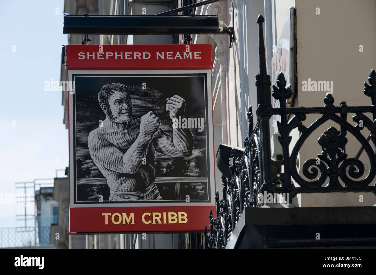 Segno sul Tom Cribb pub, Panton Street, Londra, SW1 Foto Stock