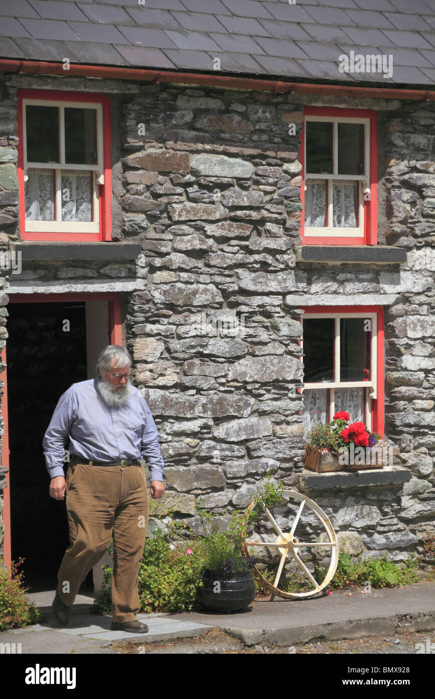 Molly Gallivan's Cottage nella Contea di Kerry, Rep dell'Irlanda. Foto Stock