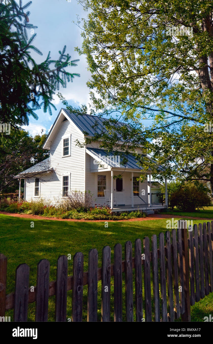 La casa a Wilbur Wright Casa Natale e il museo vicino a Millville, Indiana Foto Stock