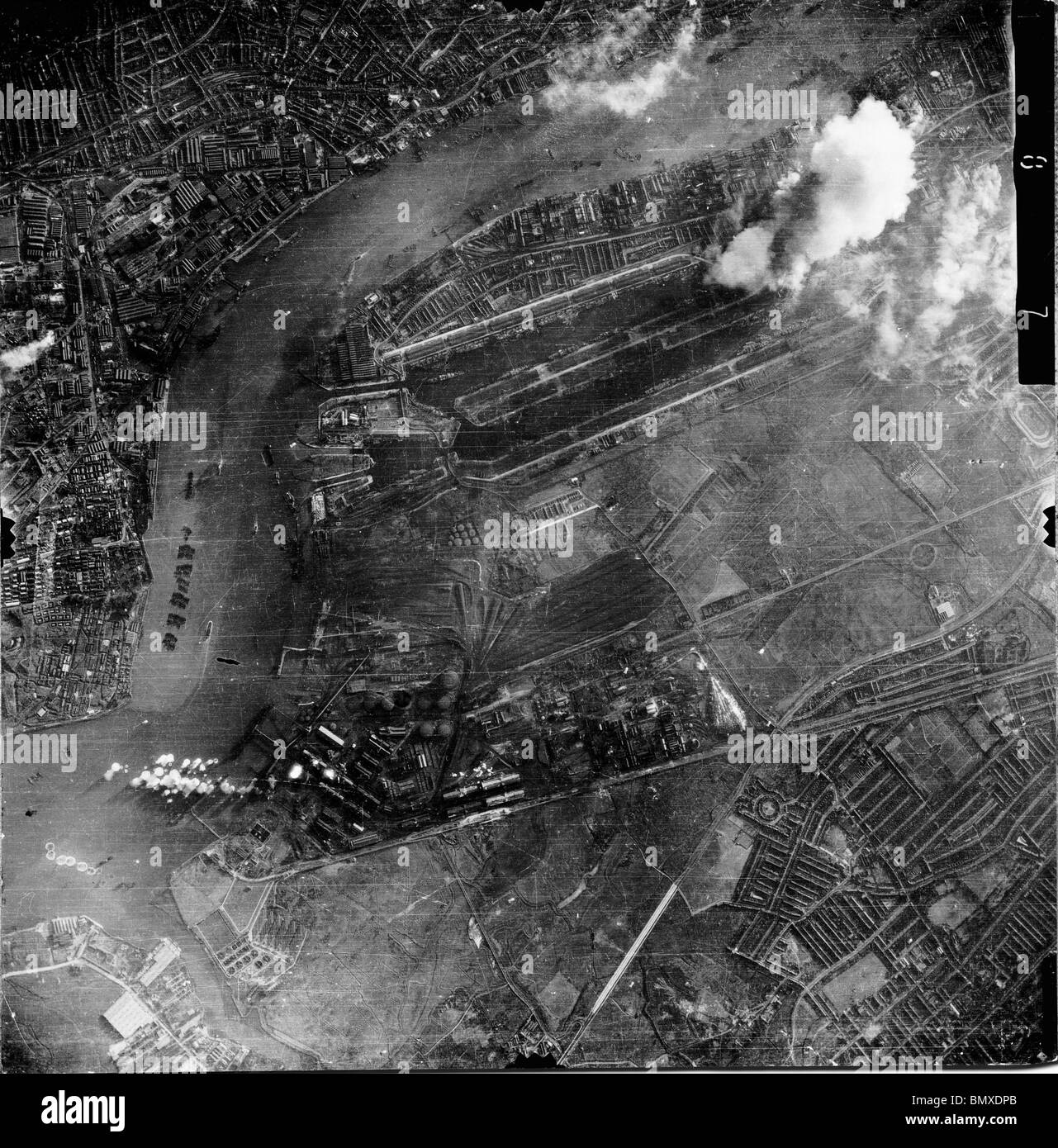 London Blitz bombardamento Foto Stock
