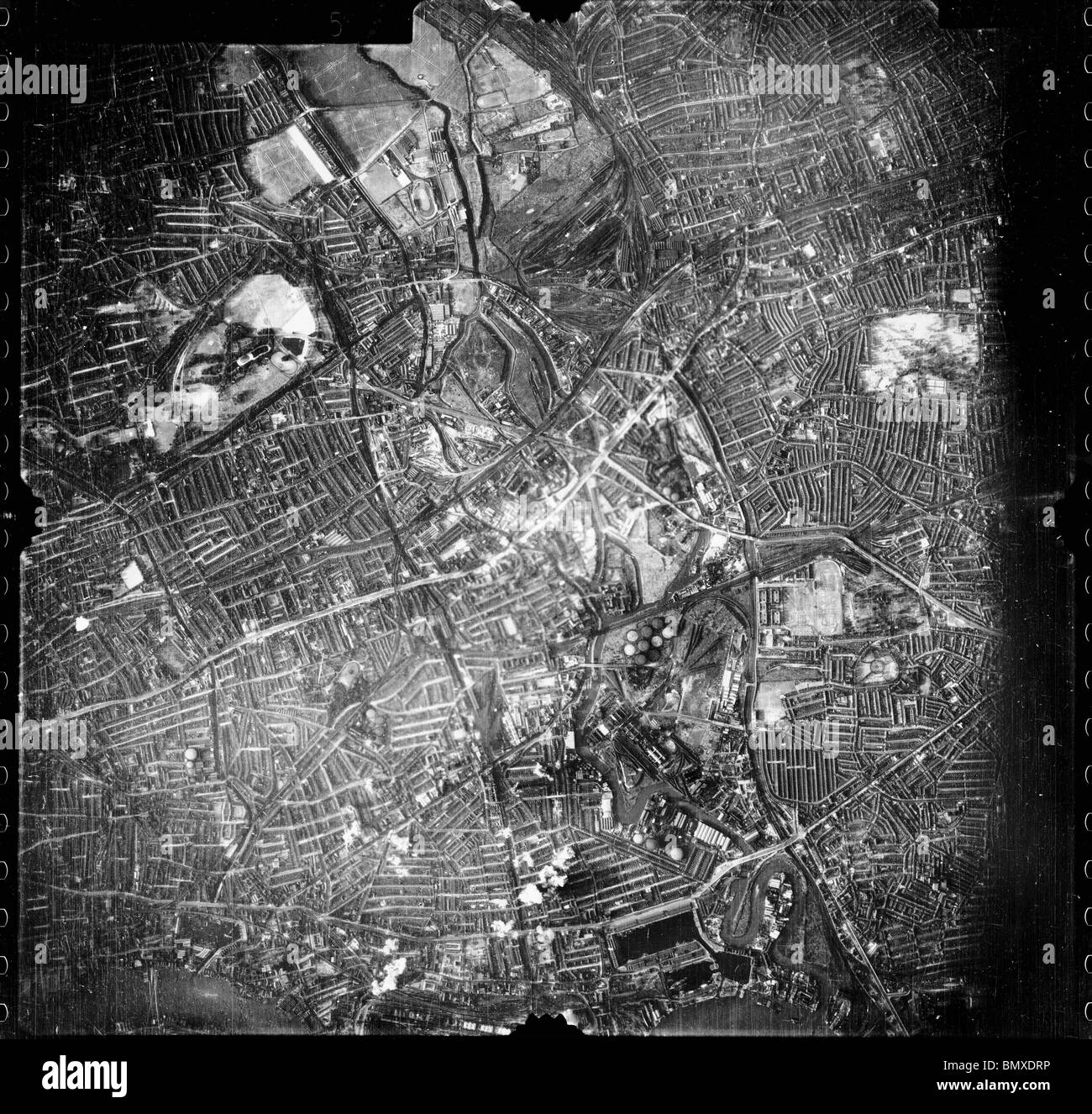 London Blitz Luftwaffe bombardamento Foto Stock