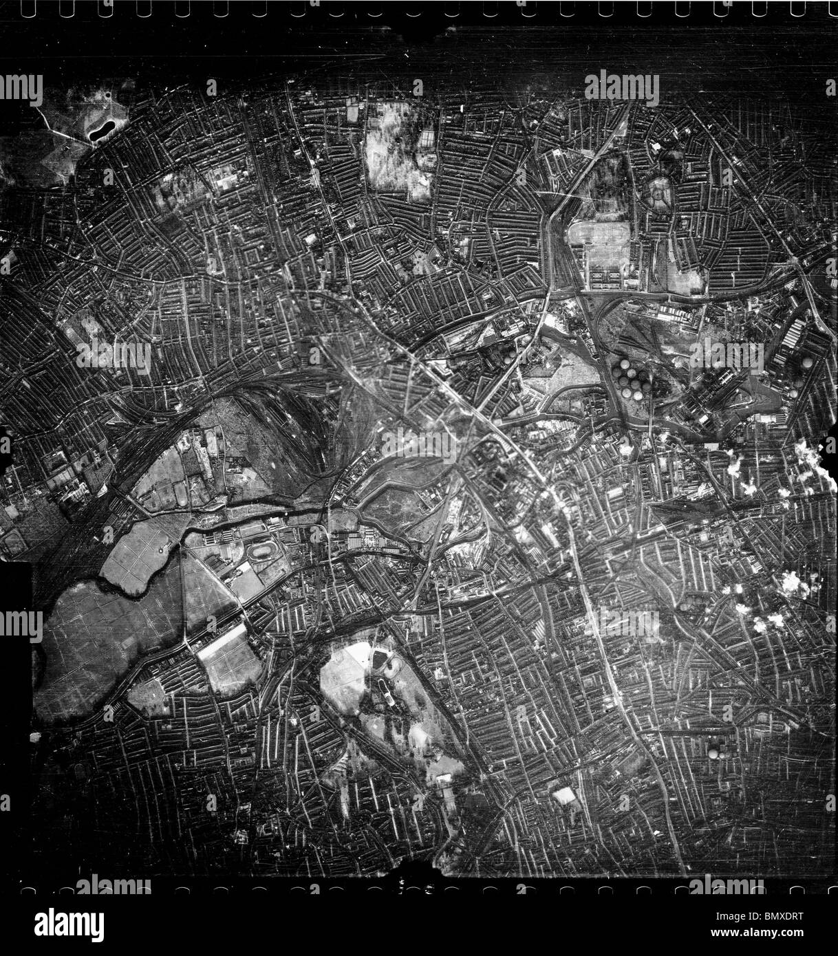 London Blitz Luftwaffe bombardamento Foto Stock