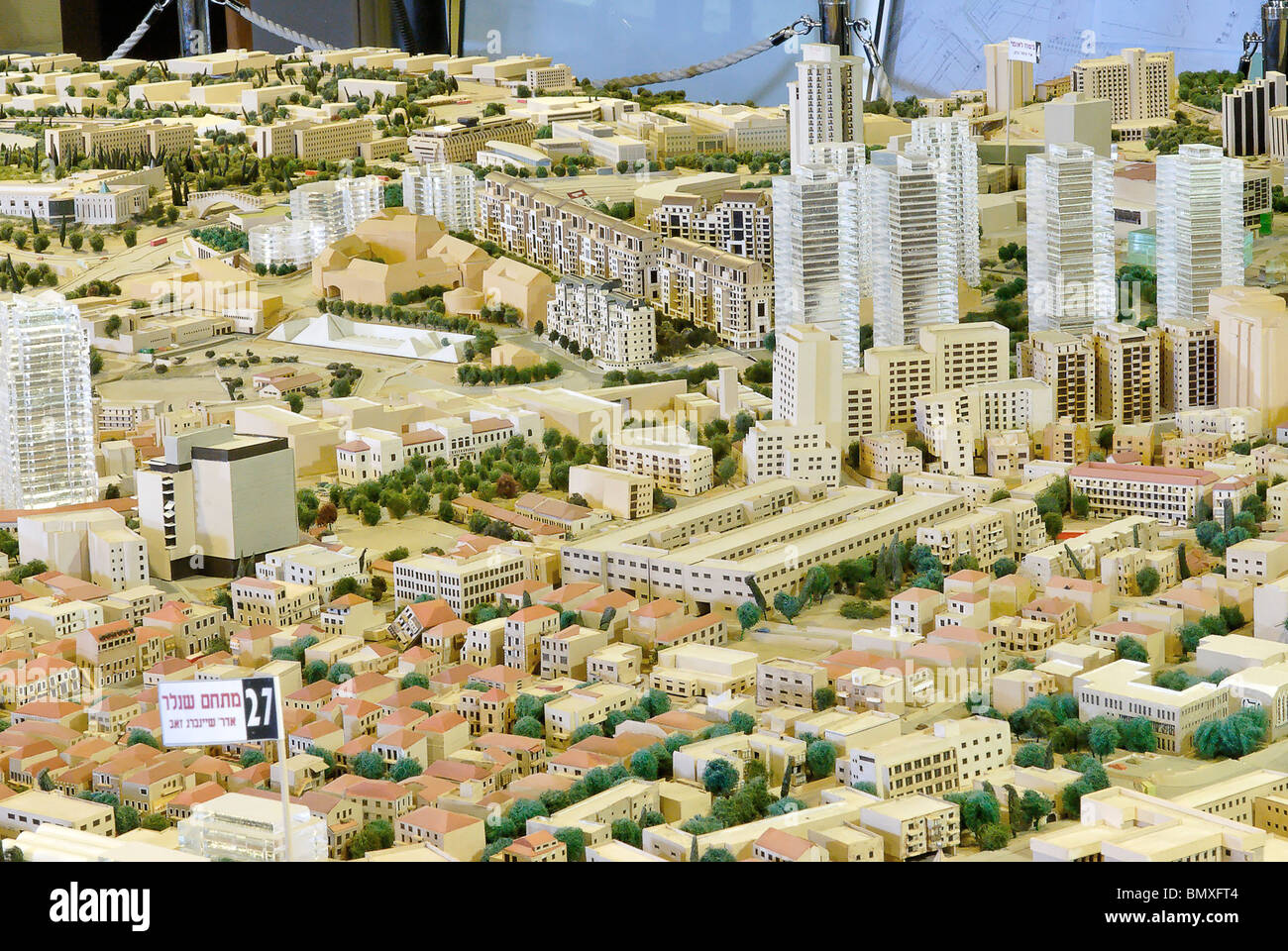Israele, Gerusalemme, un modello in scala della città Foto Stock