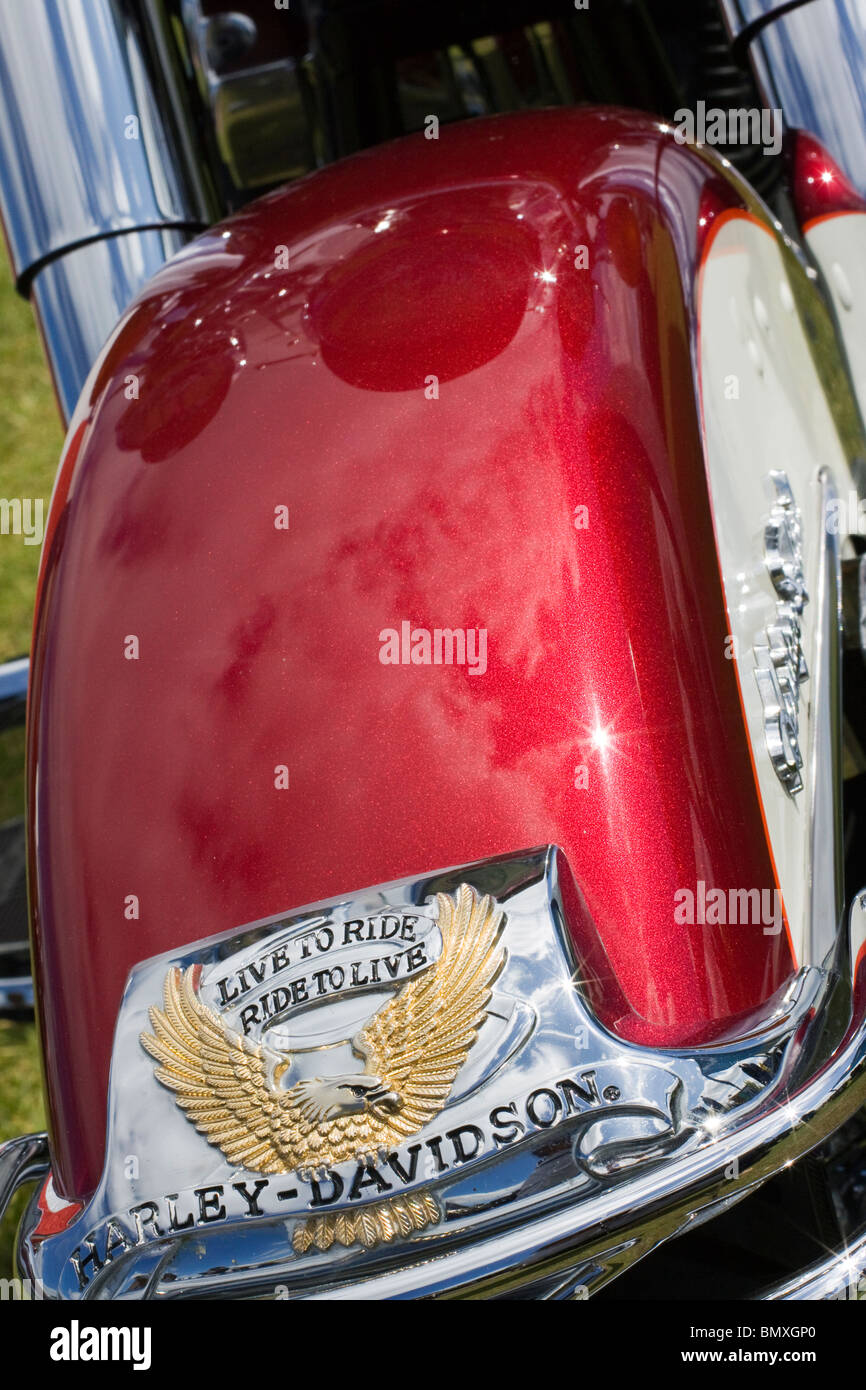 Harley Davidson Moto Passaruota vista astratto Foto Stock