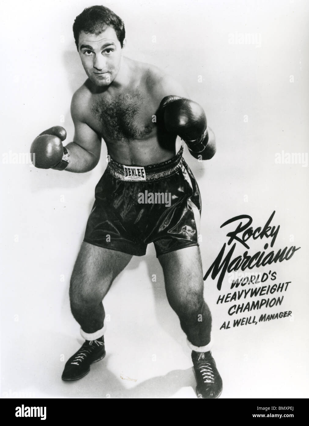 ROCKY MARCIANO (1923-1969) italo-americano boxer pesante Foto Stock