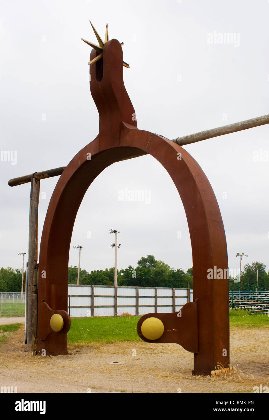 Mondi più grande sperone Cowboy in Abilene Kansas Foto Stock