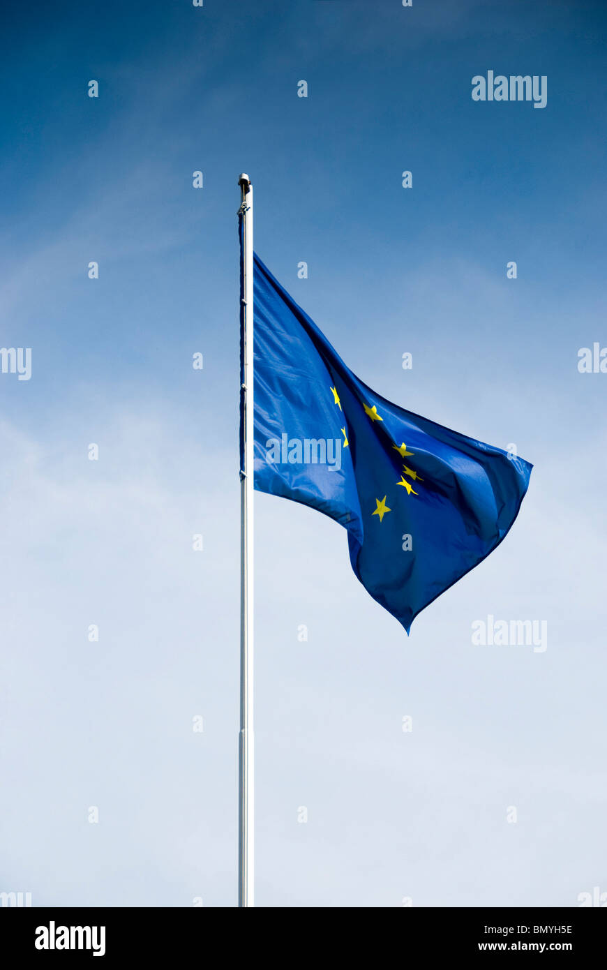 Comunità europea bandiera Foto Stock