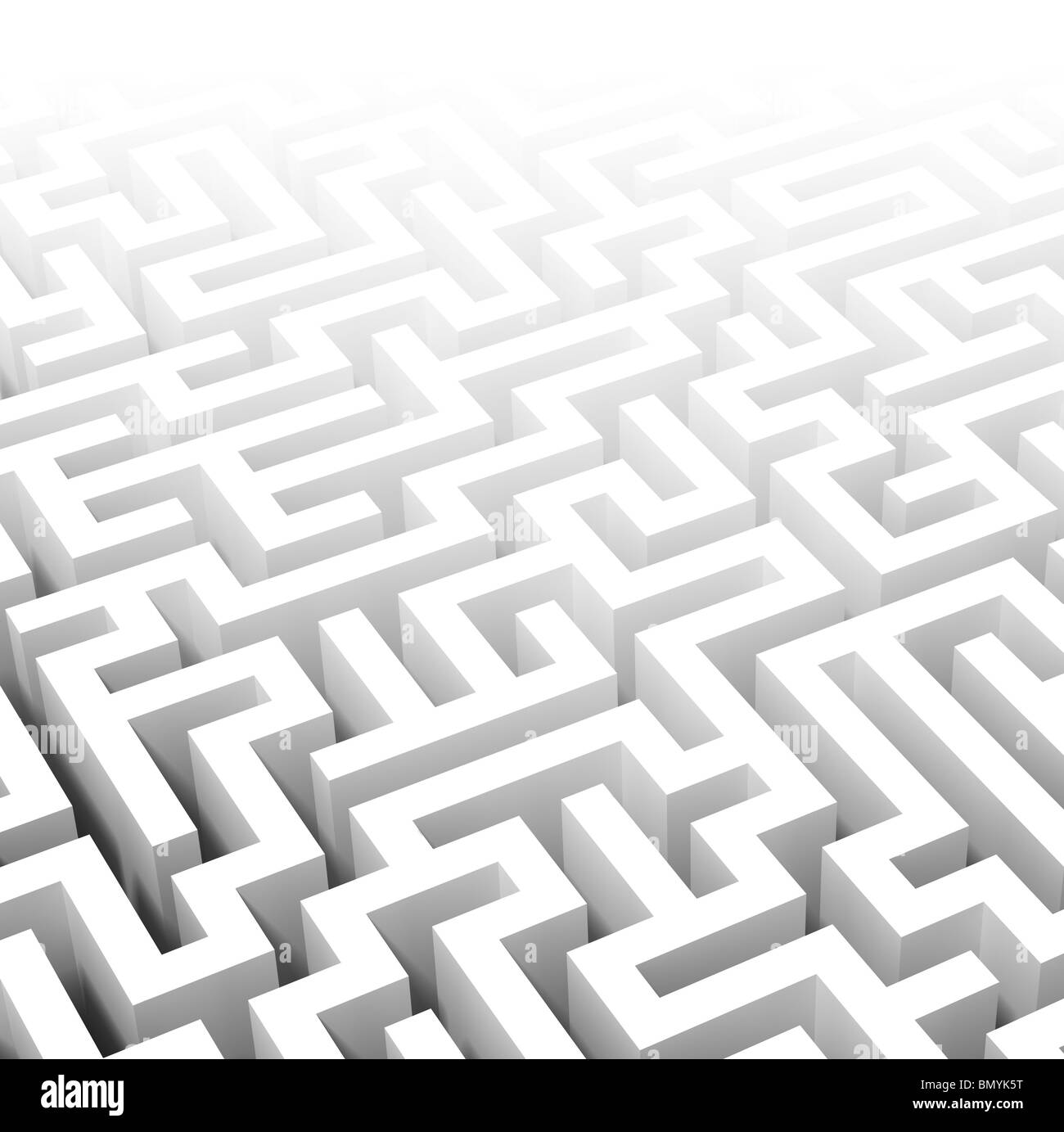 Bella immagine di classic 3d labirinto Foto Stock