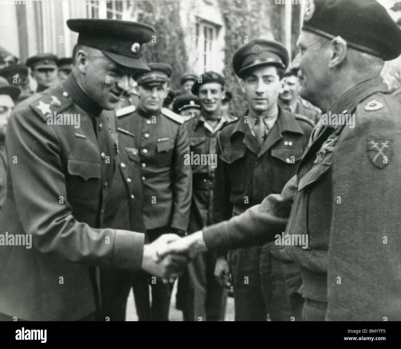 Maresciallo di Campo Bernard Montgomery in occasione di una visita a Mosca nel 1945 Foto Stock