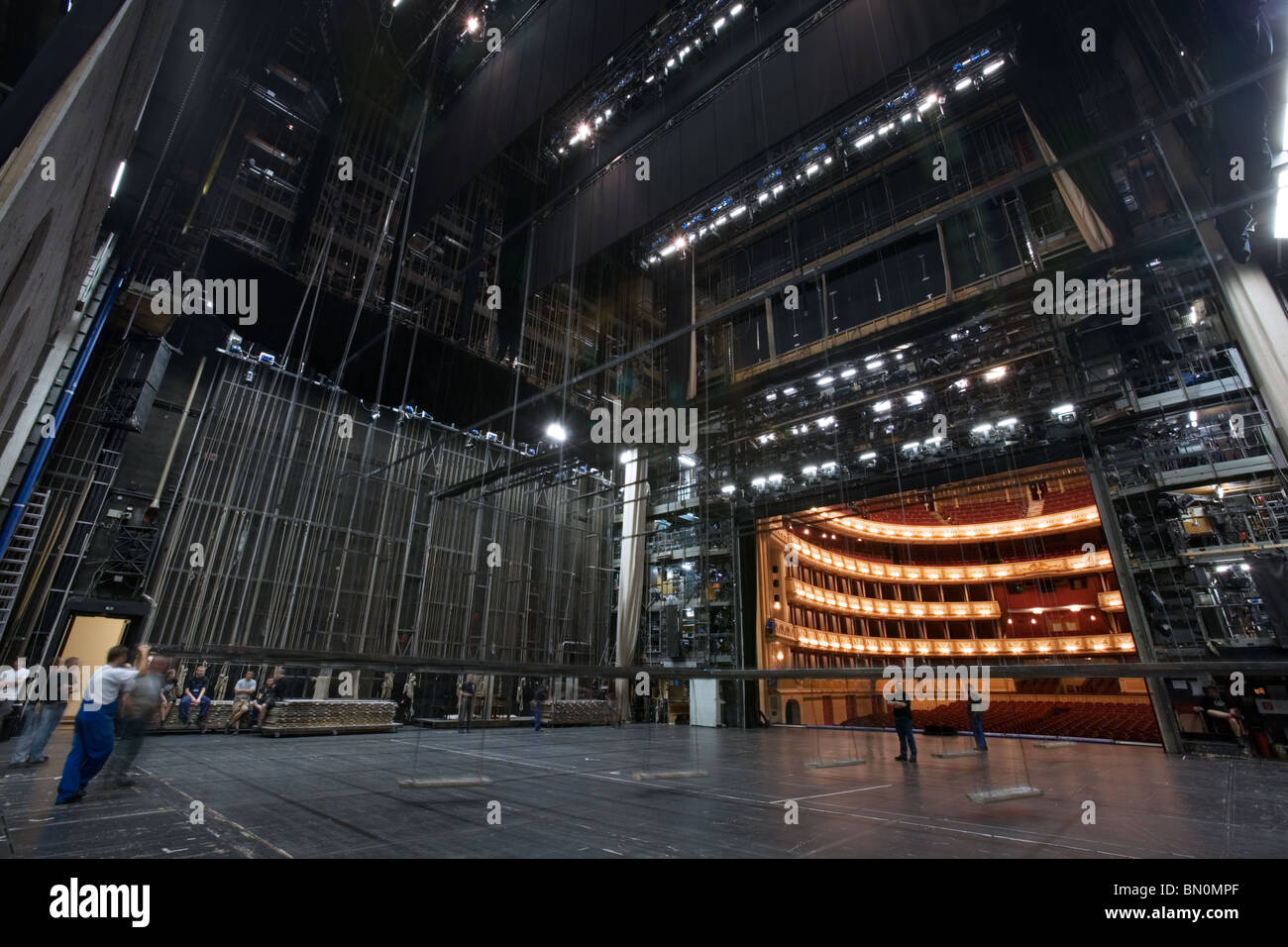 Opera di Vienna Backstage, Austria Foto Stock