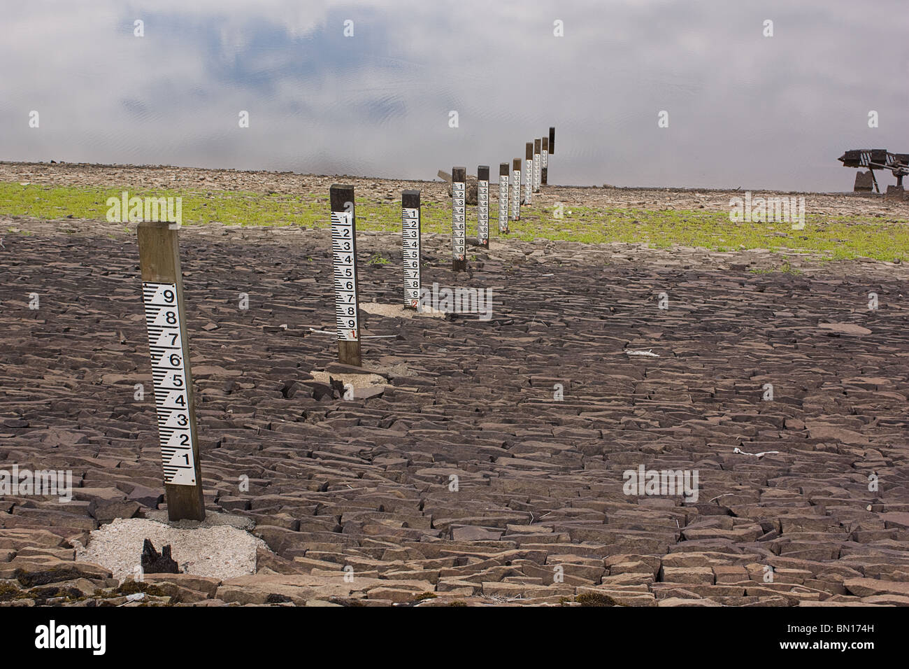Nel serbatoio è basso nel Nord Ovest Inghilterra Foto Stock