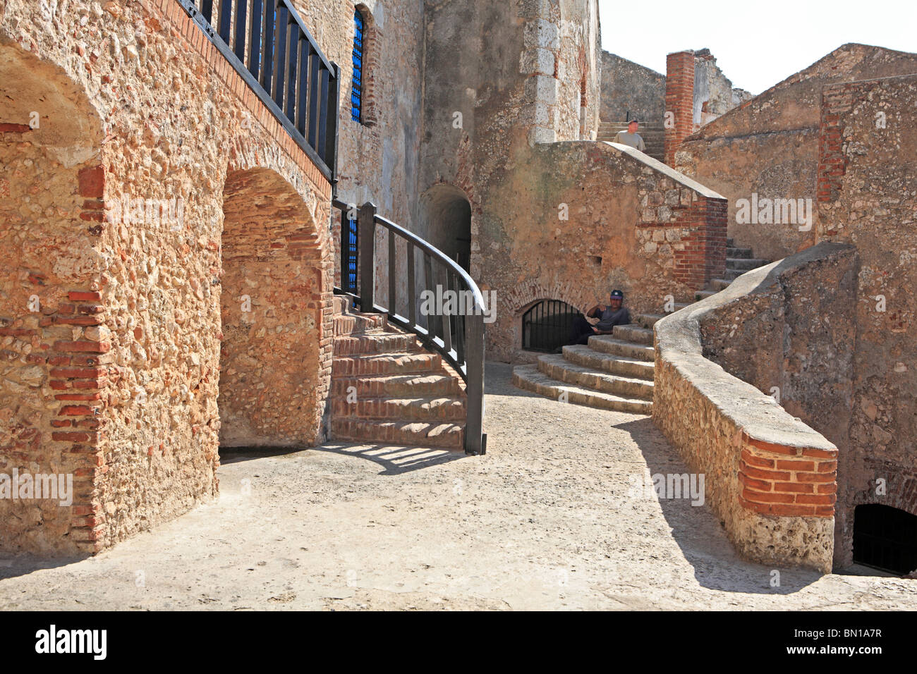 Castillo de San Pedro de la Roca (1669), il Sito Patrimonio Mondiale dell'UNESCO, vicino a Santiago de Cuba, Cuba Foto Stock