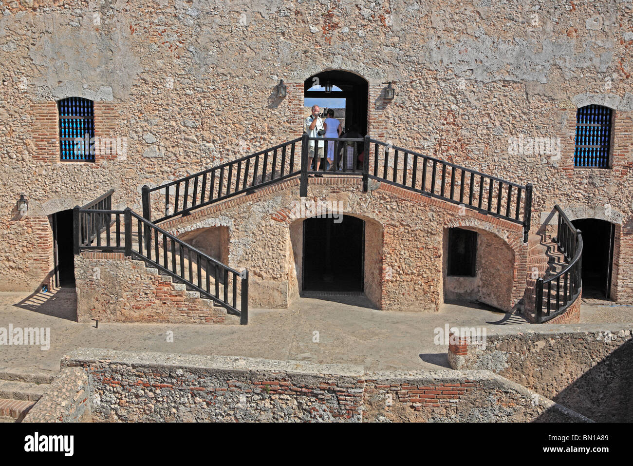 Castillo de San Pedro de la Roca (1669), il Sito Patrimonio Mondiale dell'UNESCO, vicino a Santiago de Cuba, Cuba Foto Stock