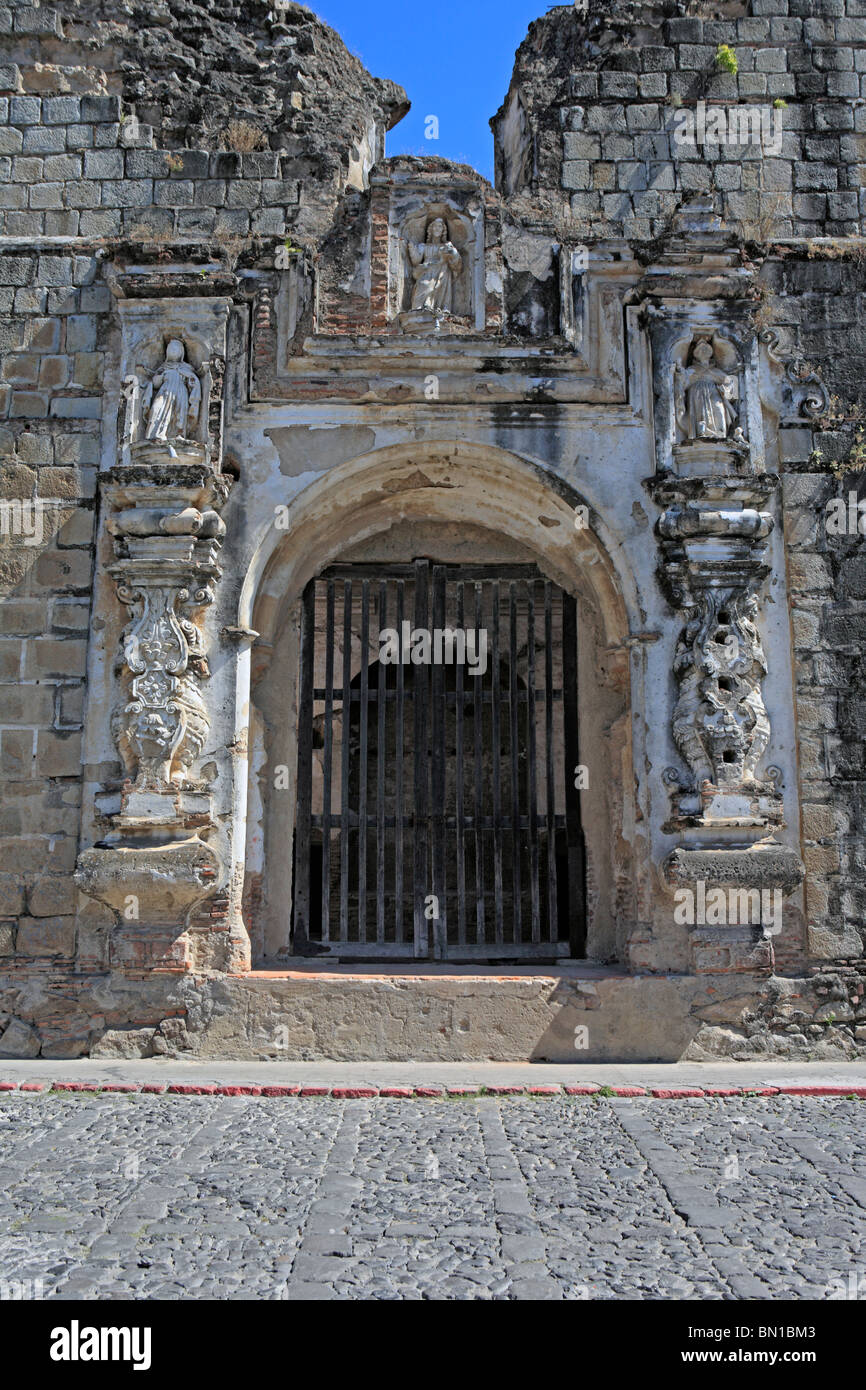 Chiesa di Santa Clara e monastero, Antigua Guatemala Foto Stock