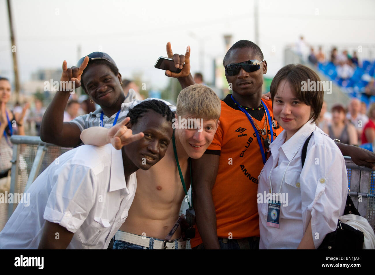 Festival internazionale di musica rock ' Creazione della pace ' Foto Stock