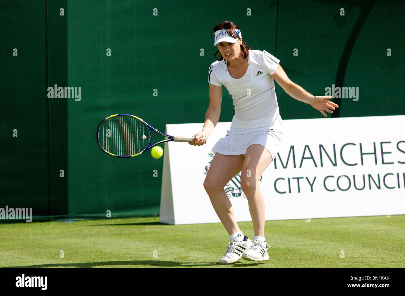 Martina Hingis al nord del Tennis Club, Didsbury, Manchester, Regno Unito Foto Stock
