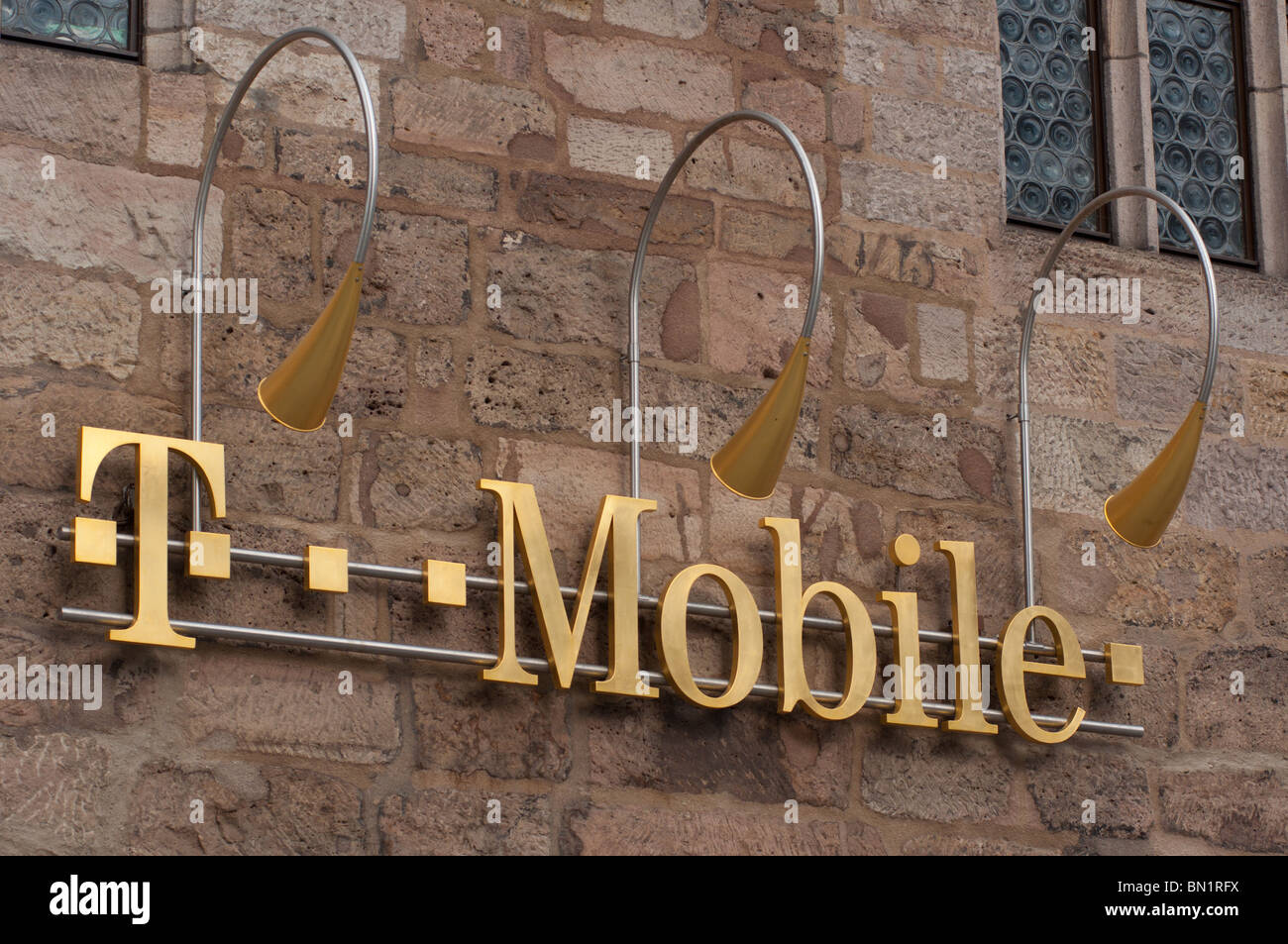T Mobile edificio a Norimberga in Germania Foto Stock