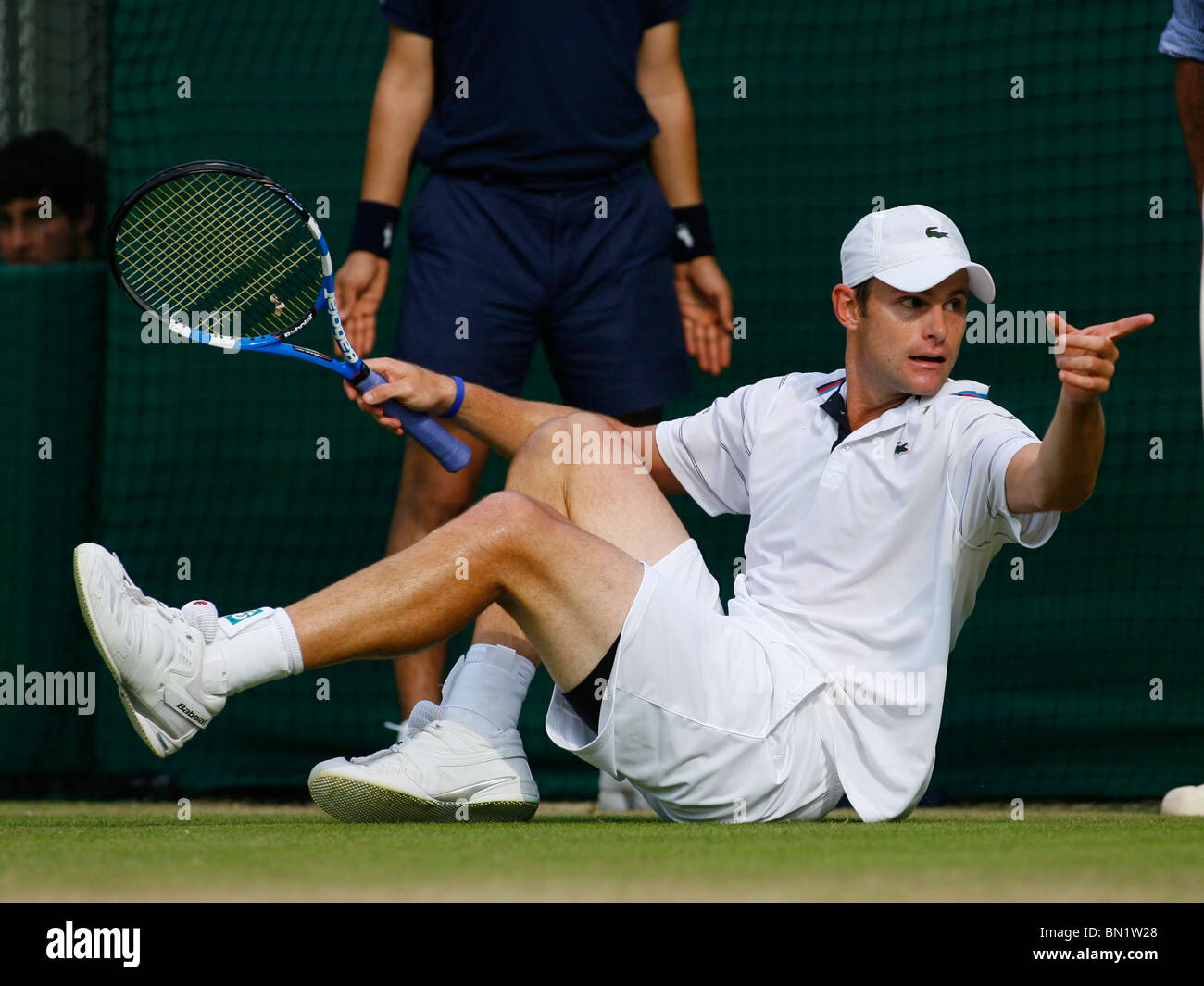 ANDY RODDICK USA WIMBLEDON Londra Inghilterra 25 Giugno 2010 Foto Stock