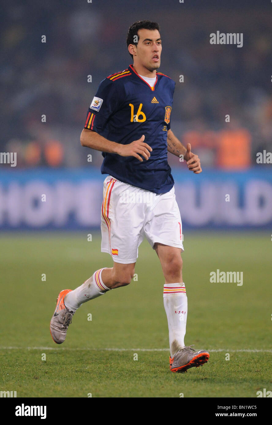 SERGIO BUSQUETS SPAGNA LOFTUS VERSFELD STADIUM SUD AFRICA 25 Giugno 2010 Foto Stock