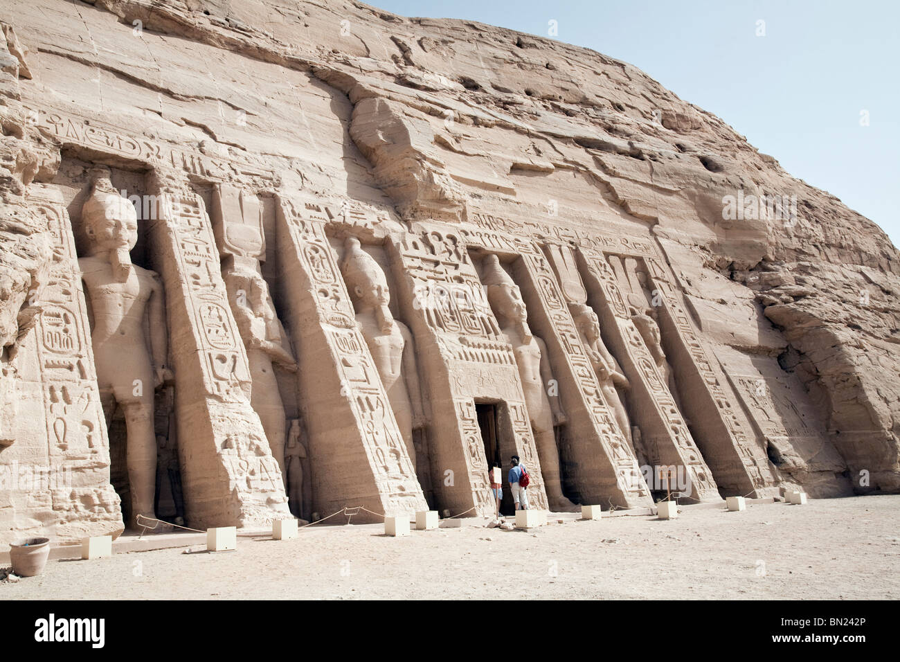 Tempio di Hathor - Abu Simbel Egitto Foto Stock