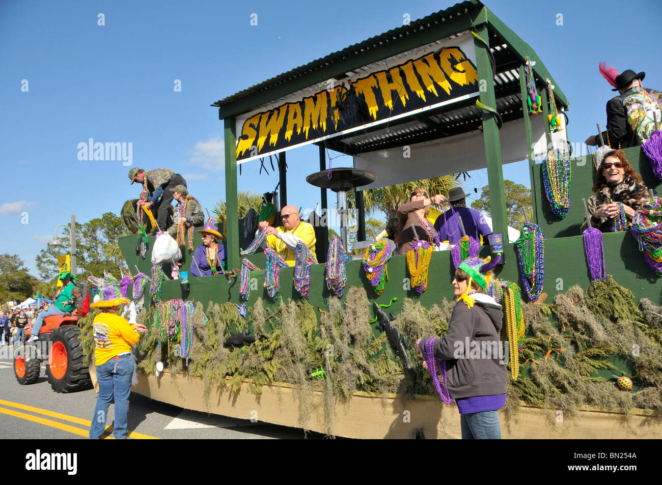 Marti Gras Parade Panama City Florida Foto Stock