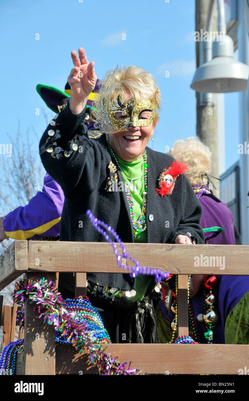 Marti Gras Parade Panama City Florida Foto Stock