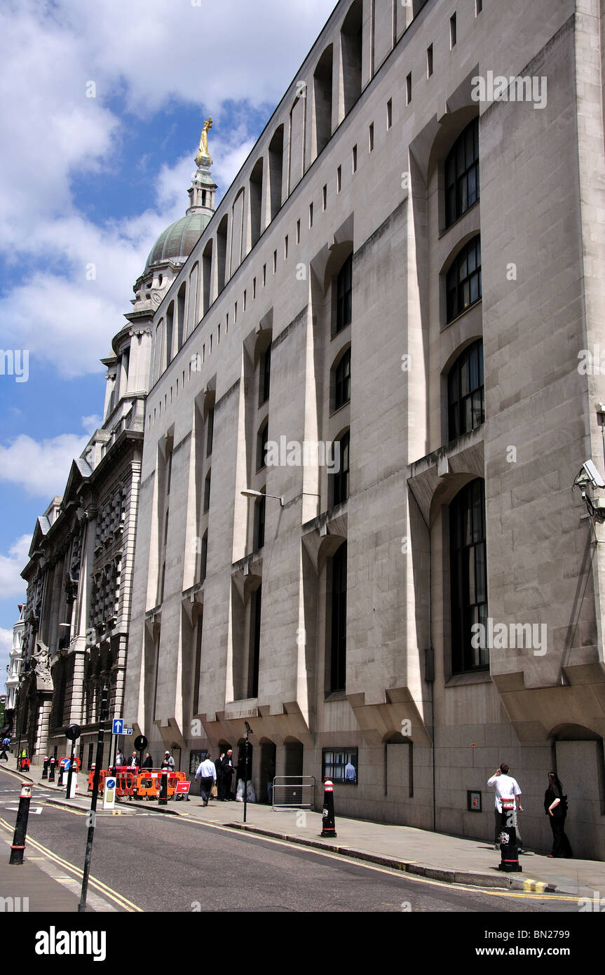 La centrale di Corte Penale, Old Bailey, City of London, Londra, Inghilterra, Regno Unito Foto Stock