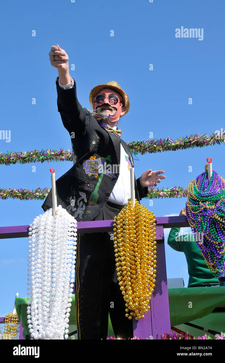 Marti Gras Parade Panama City Florida Foto Stock