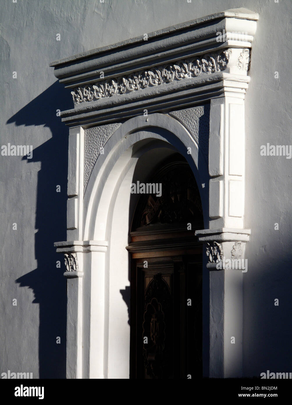 Architettura coloniale di Cuenca in Ecuador Foto Stock