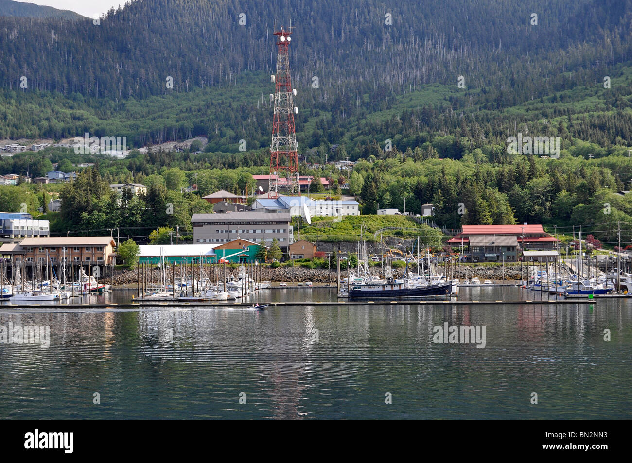 Ketchikan Harbour, Alaska Foto Stock