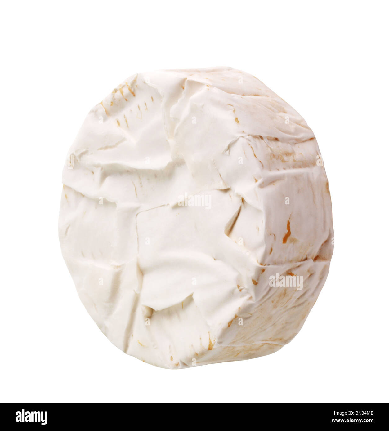 Camembert - Formaggio Brie isolato su bianco Foto Stock