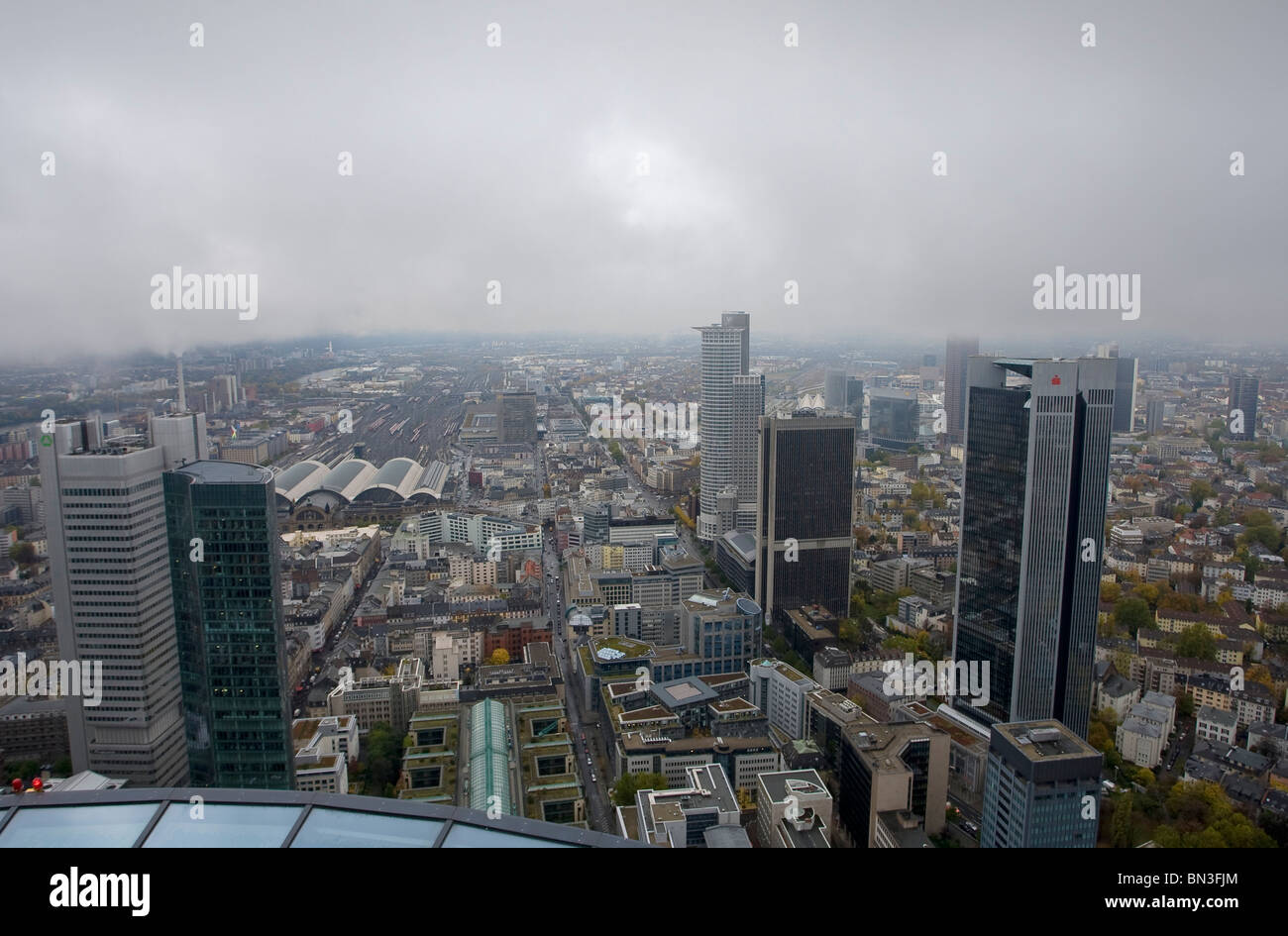 Vista sulla città, Frankfurt am Main, Hesse, Germania Foto Stock