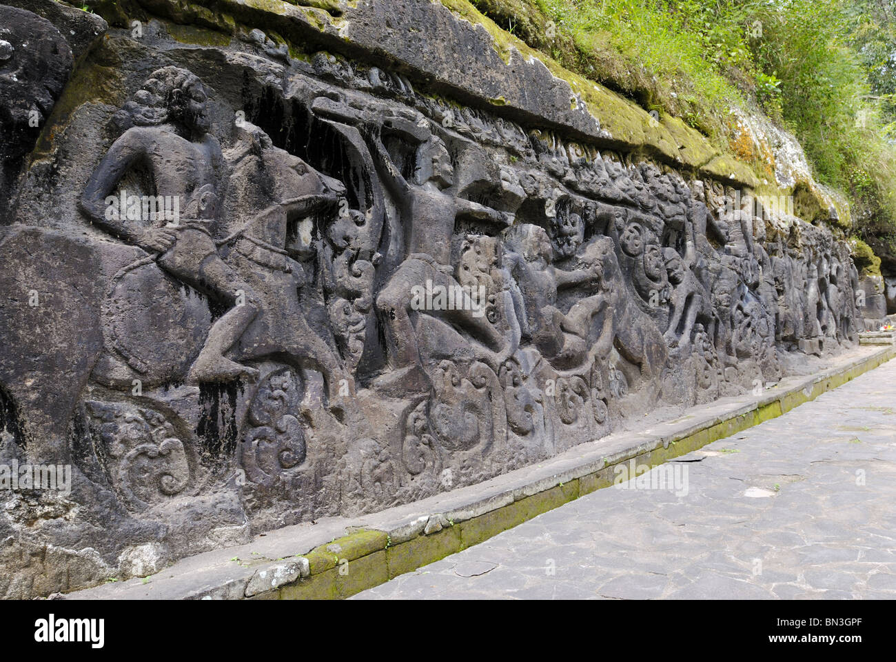 Sollievo Yeh Pulu, Bali, Indonesia, Asia Foto Stock