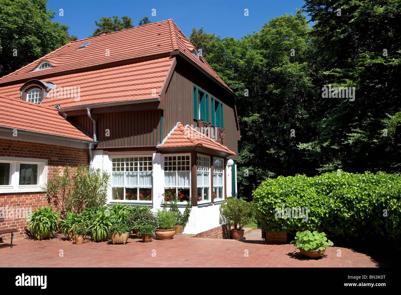 Museo (Gerhart-Hauptmann-Haus), Hiddensee, Germania Foto Stock