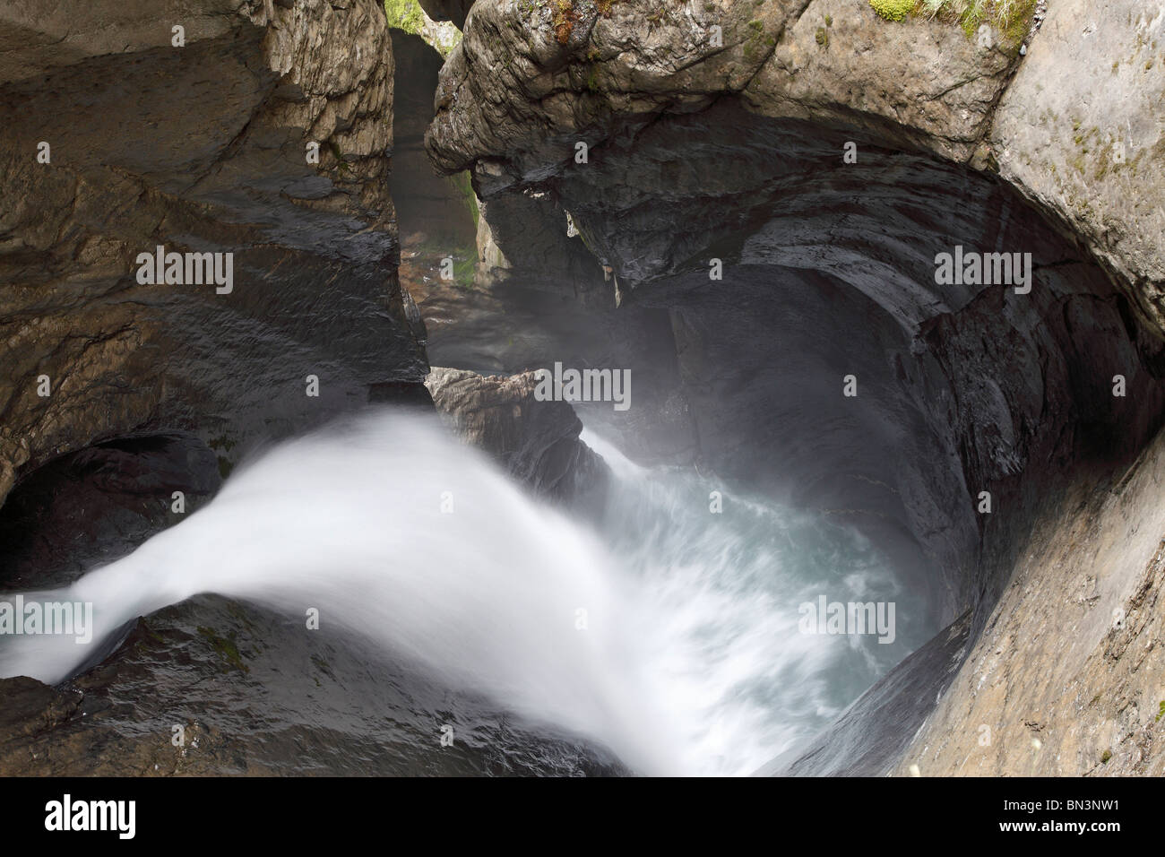 Tr'mmelbach falls, Oberland bernese, Svizzera, Europa Foto Stock