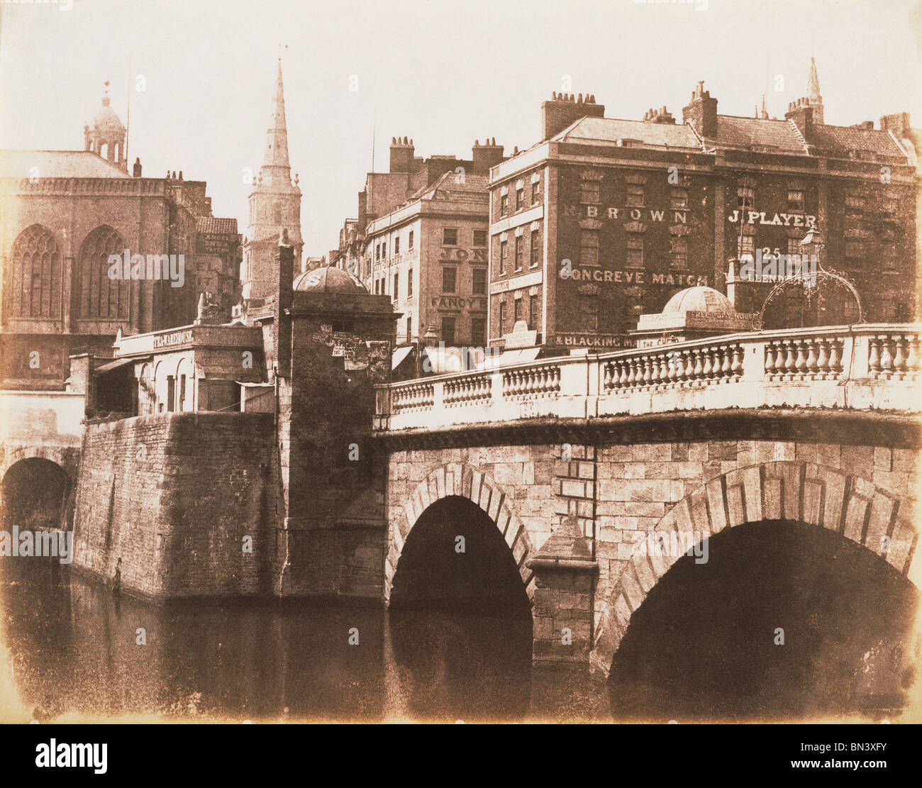 Studio di un ponte, photo Calvert Jones. Bristol, Inghilterra, metà del XIX secolo Foto Stock