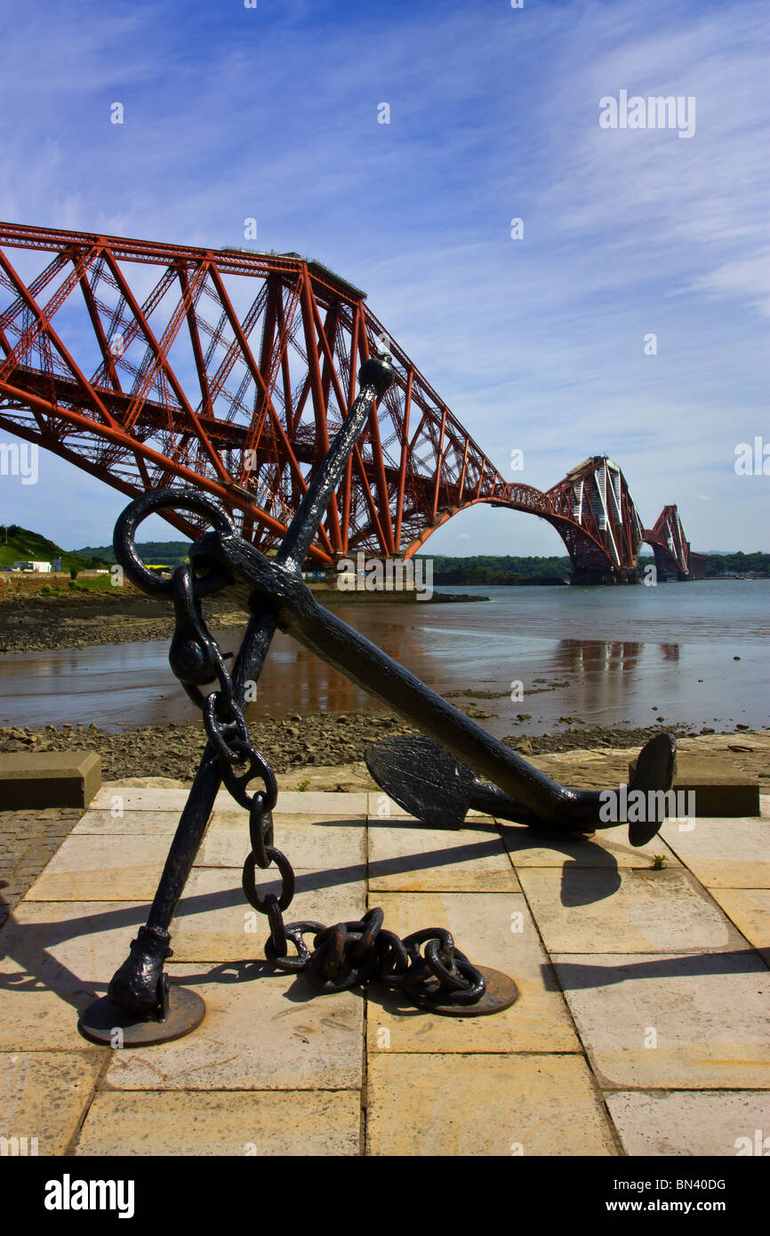 La famosa in tutto il mondo su Firth of Forth Railway Bridge Foto Stock