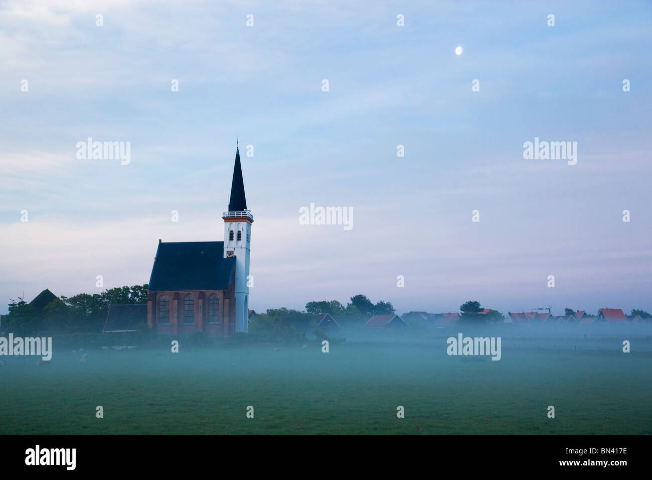 Chiesa; Den Hoorn; Texel; Paesi Bassi Foto Stock