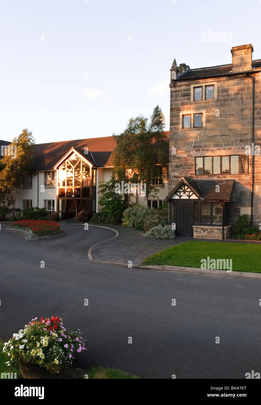Il sacerdote house hotel a Castle Donington, Derbyshire, in Inghilterra ed è un luogo popolare per matrimoni, nonché sala da pranzo. Foto Stock