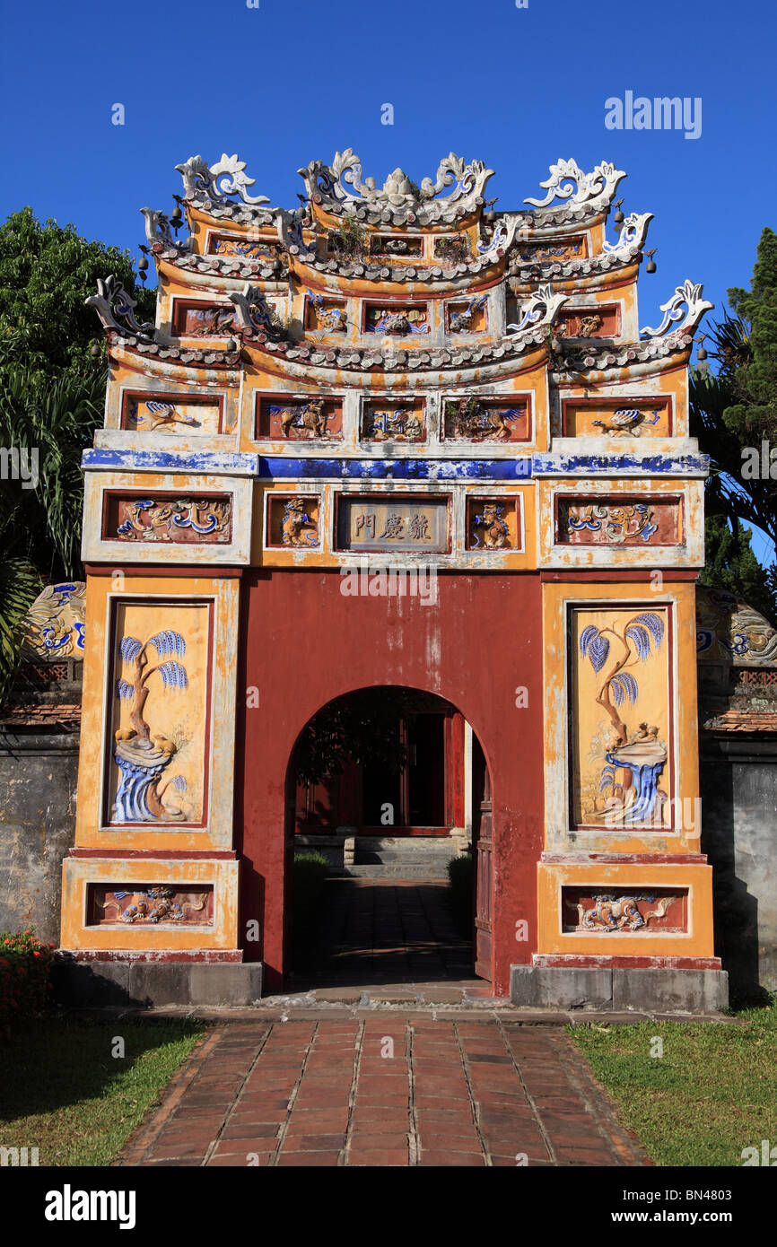 Tenuto presso la cittadella di Hue, Vietnam Foto Stock