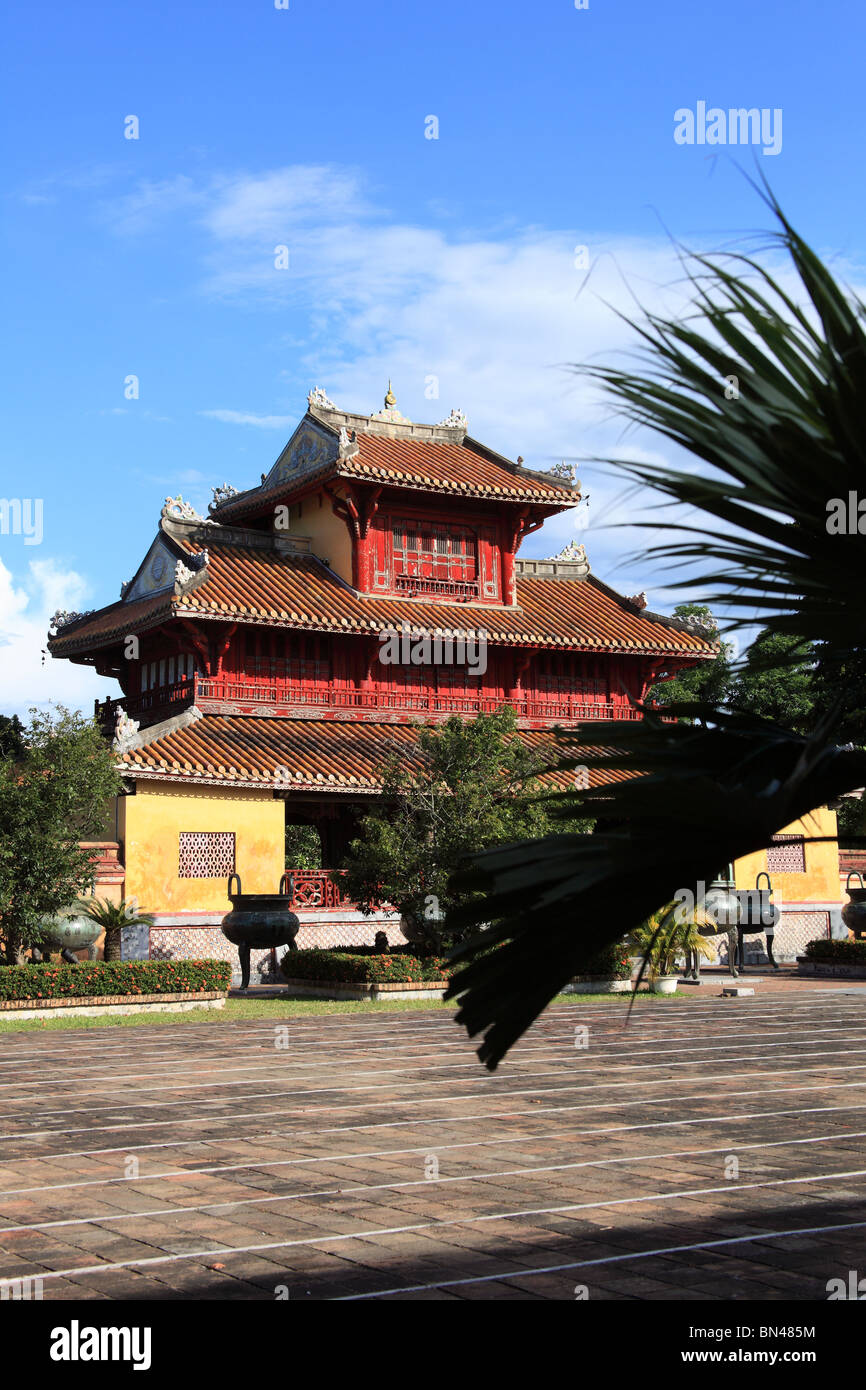 Tenuto presso la cittadella di Hue, Vietnam. Il Thế Miếu (Tempio di generazioni). Foto Stock