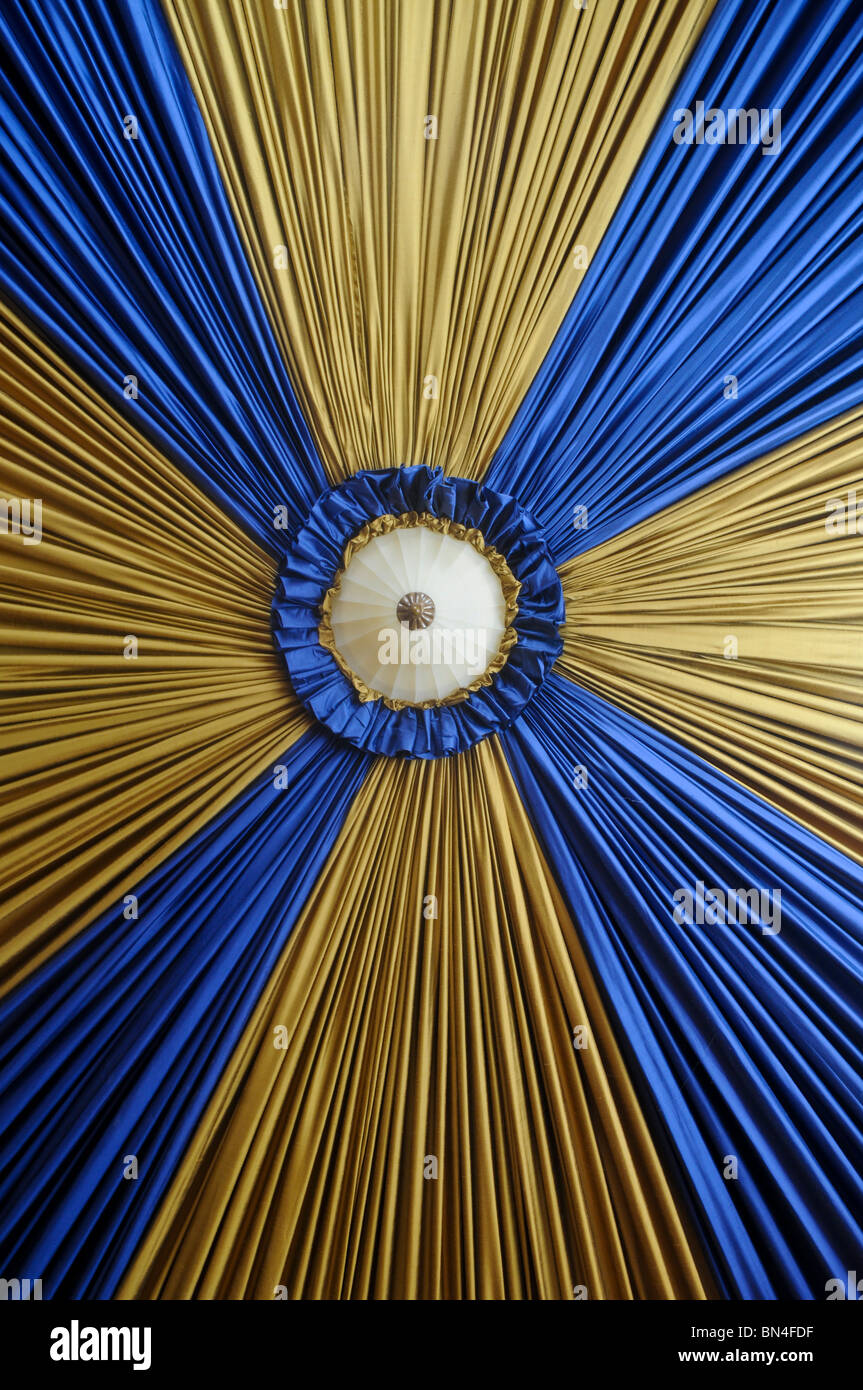 blu e oro Foto Stock