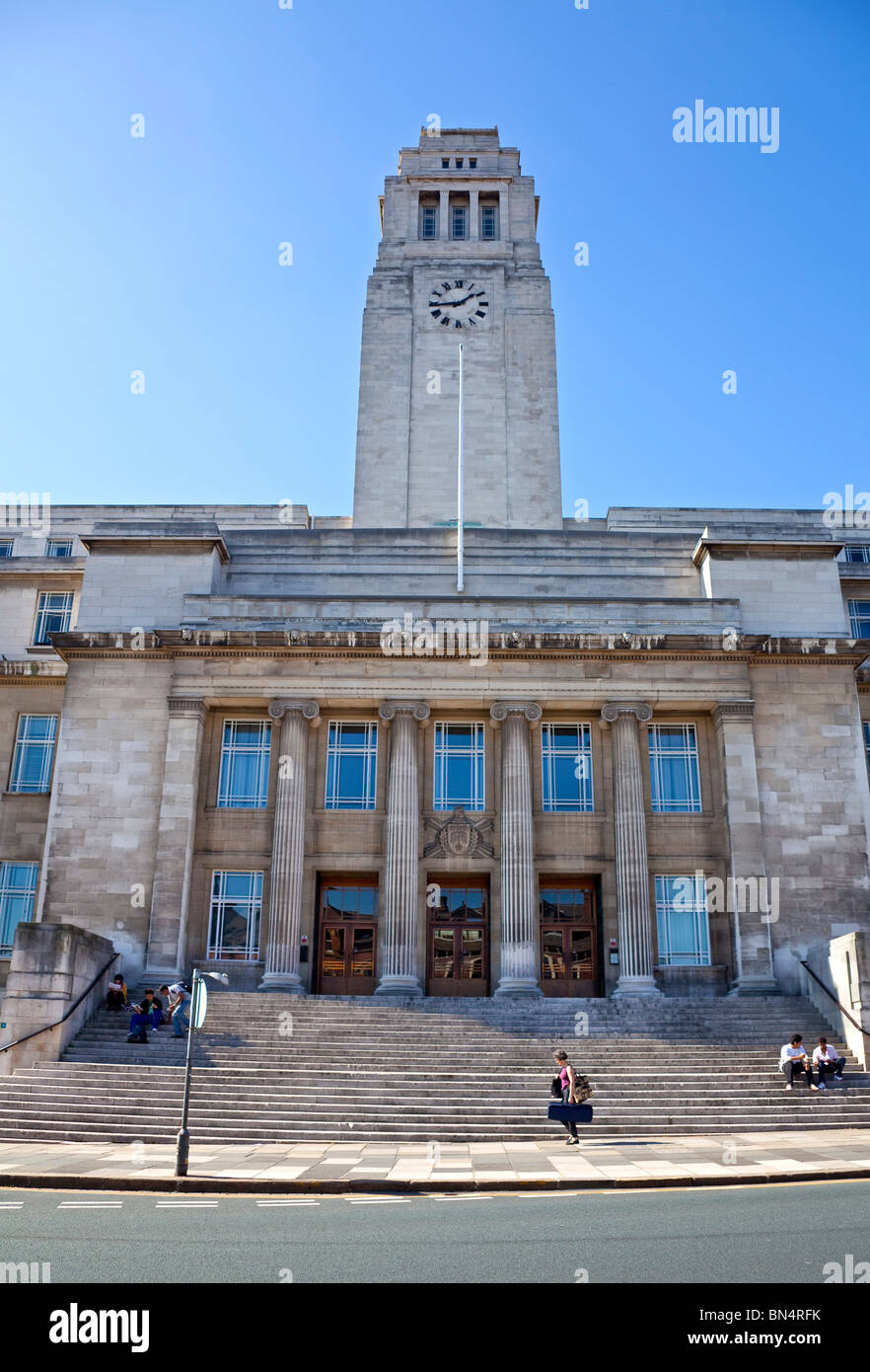 L'edificio principale dell'Università di Leeds West Yorkshire Regno Unito Foto Stock