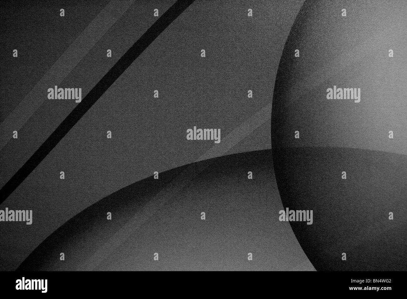 In bianco e nero di arte astratta Foto Stock