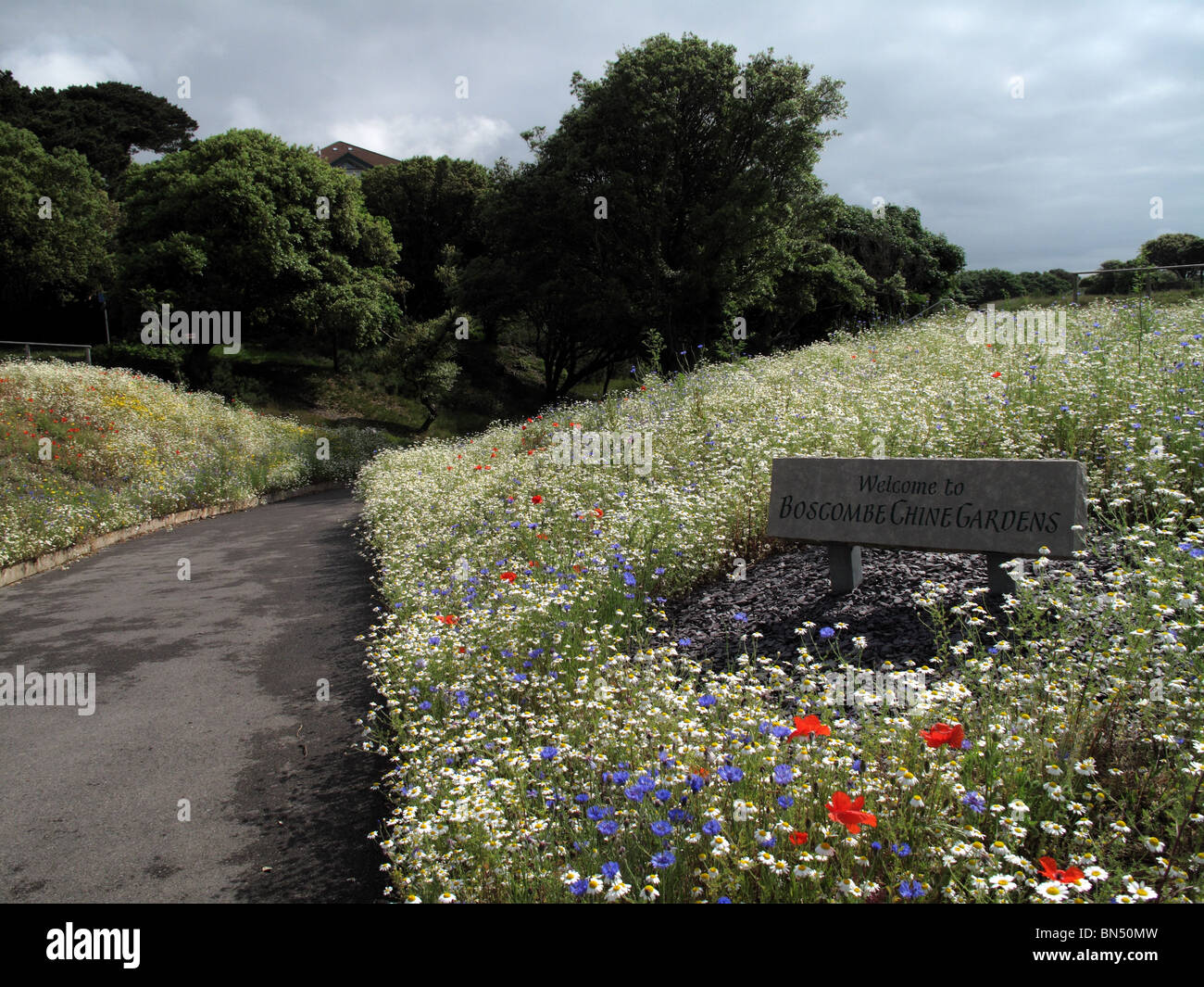 Boscombe Chine gardens Foto Stock