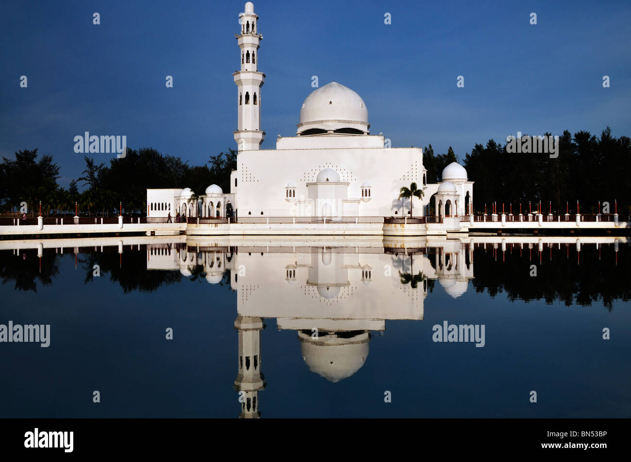 Tengku Tengah Moschea Zaharah Terengganu Malaysia Foto Stock