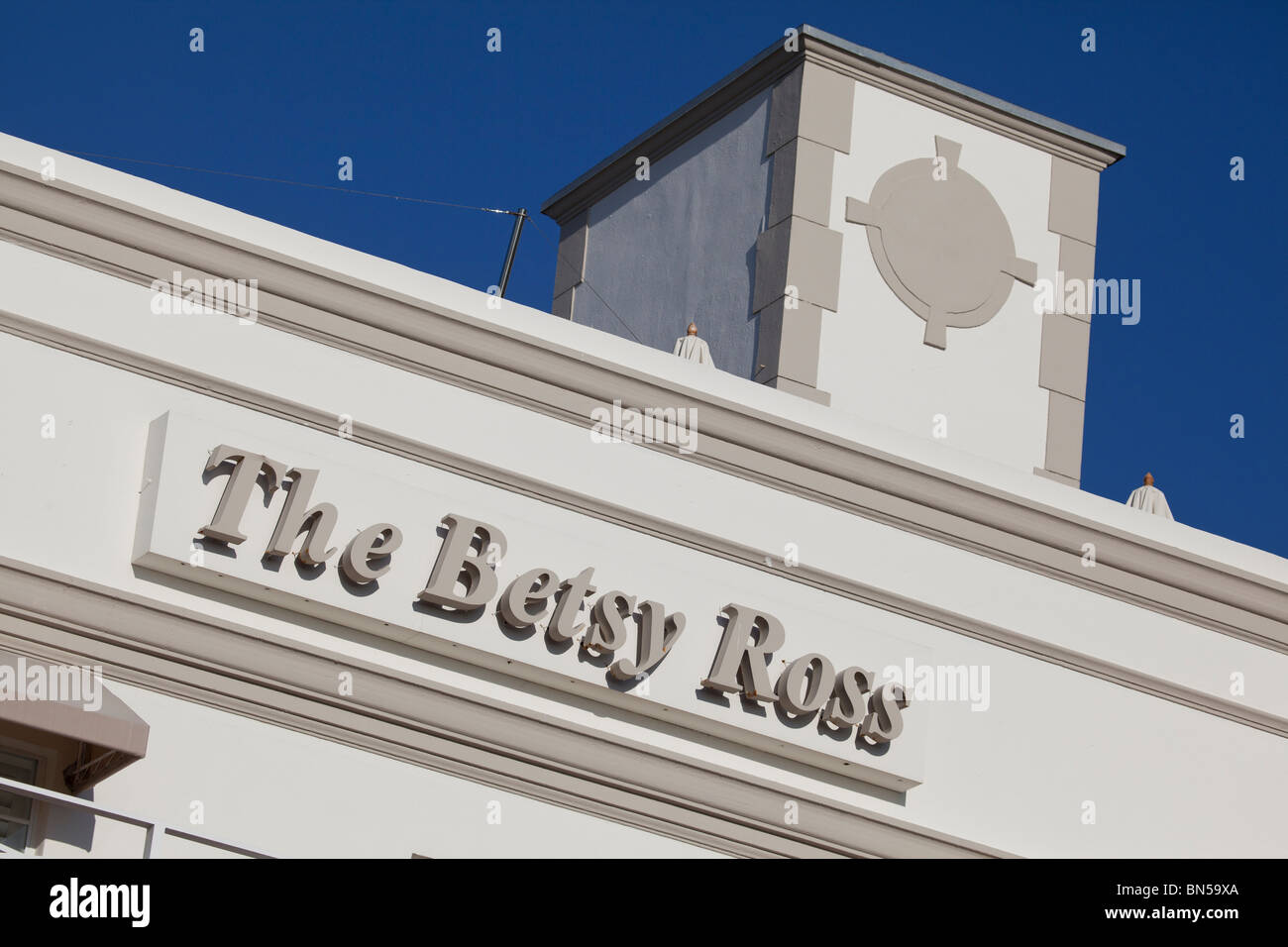 Il Betsy Ross Hotel su Ocean Drive e South Beach di Miami, Florida Foto Stock