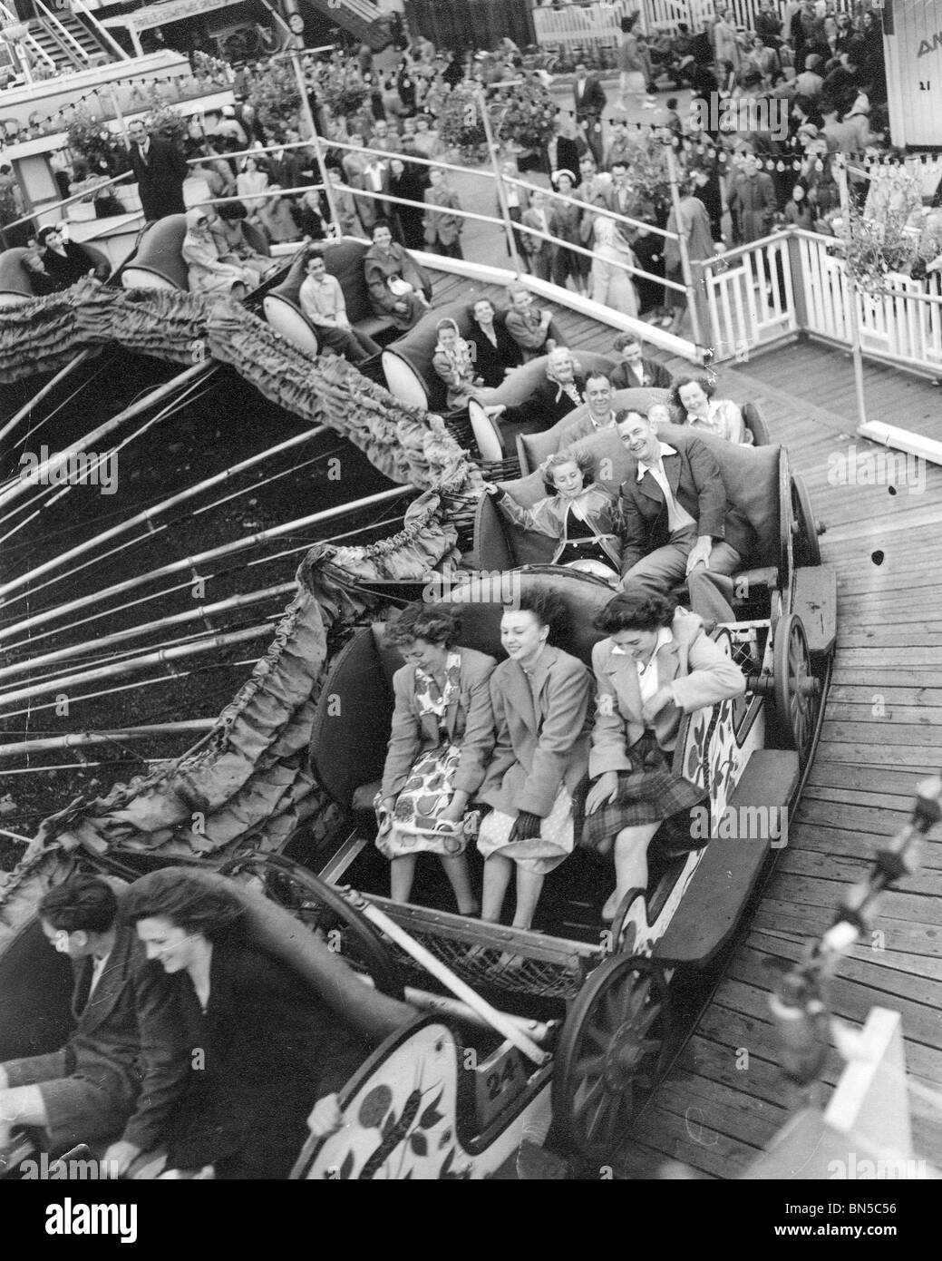 MARGATE luna park nel 1951 Foto Stock