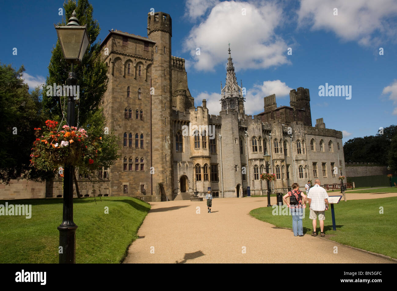 Il Castello di Cardiff, Cardiff, Galles, Regno Unito, Europa Foto Stock